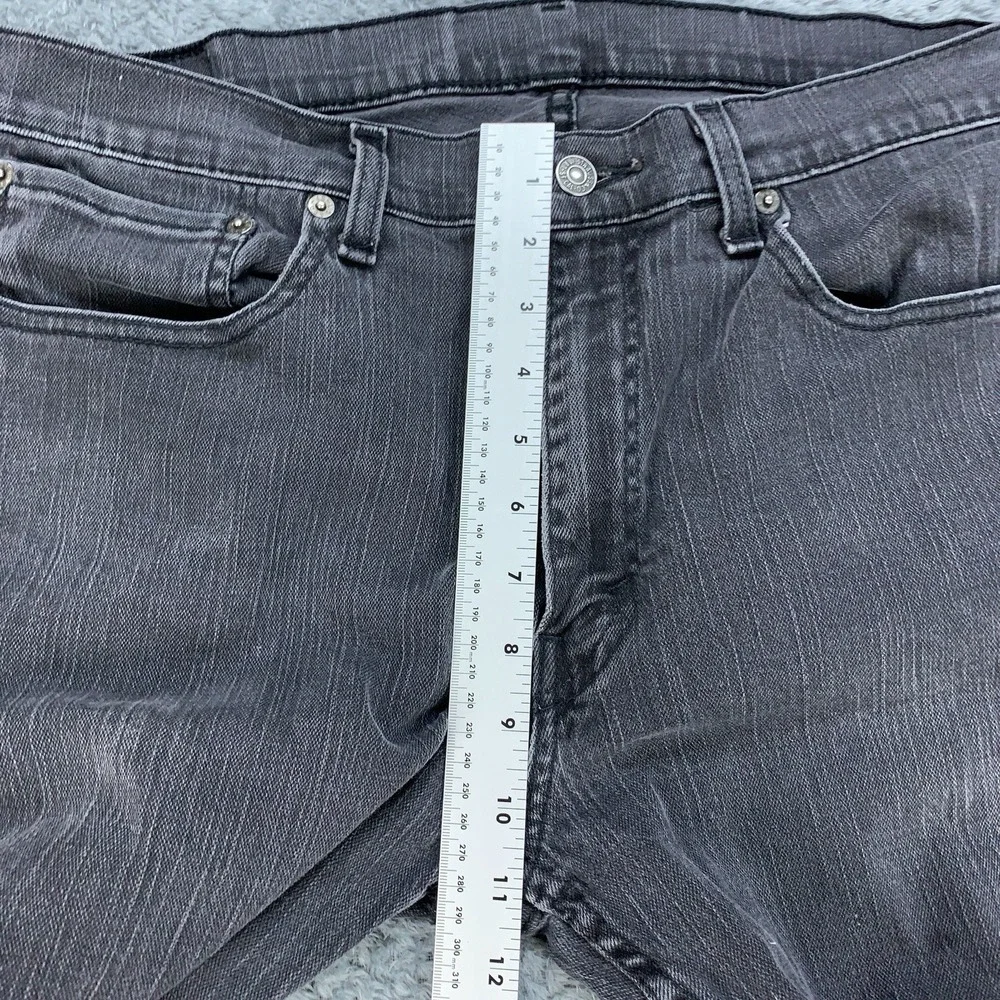 Levis Jeans Men's 36x34 (Fits 35x32) Black 559 Relaxed Straight Stretch Faded